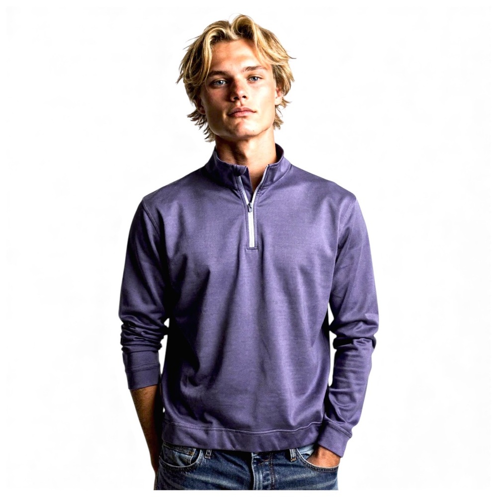 Peter Millar Men’s Perth Performance Quarter-Zip. Large - Picture 7 of 8